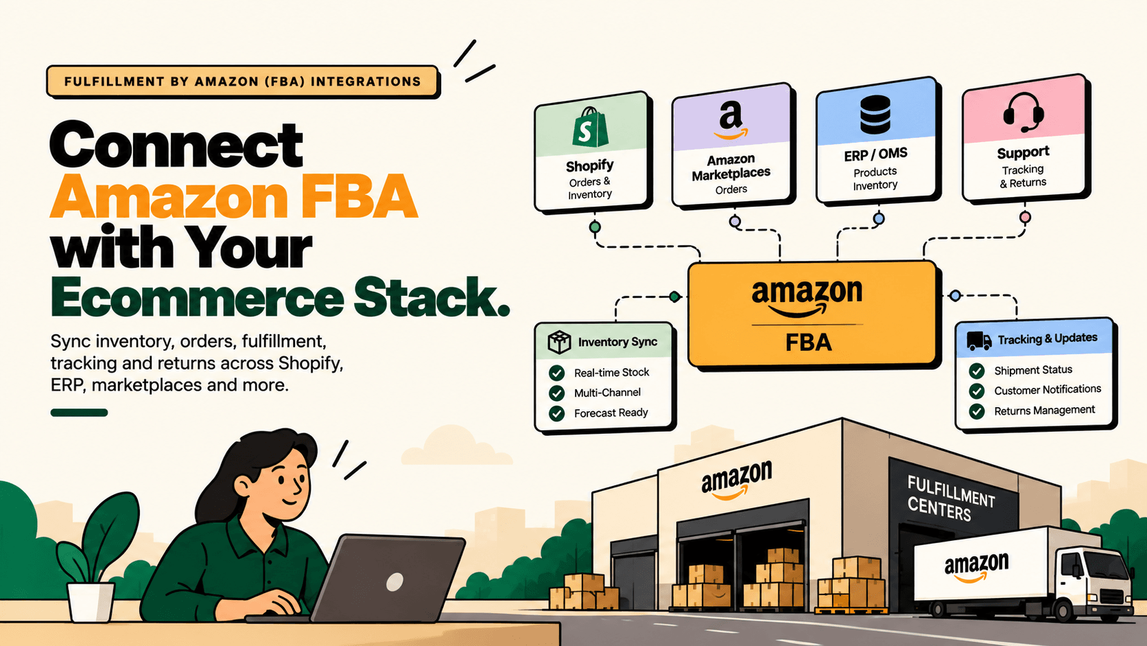 Fulfillment by Amazon (FBA) Integrations: Connect Amazon, Shopify, ERP and Inventory